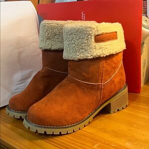 Cozy Brown Suede Ankle Boots